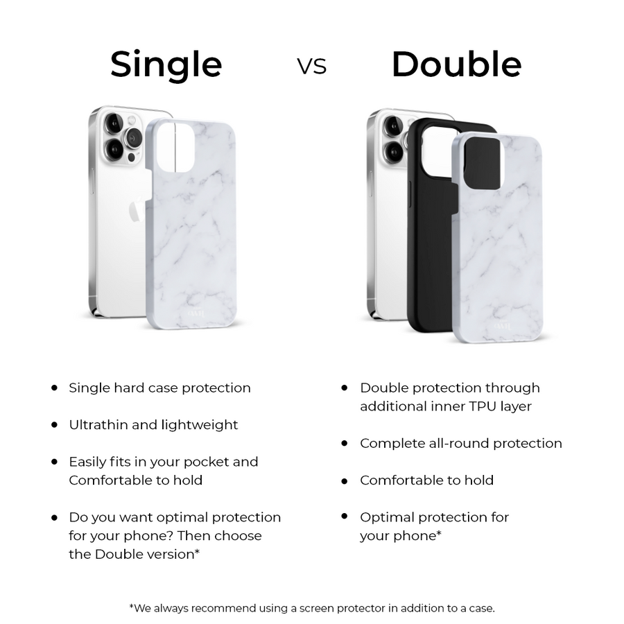 xoxo Wildhearts - Marble White Lies - iPhone 14 Plus