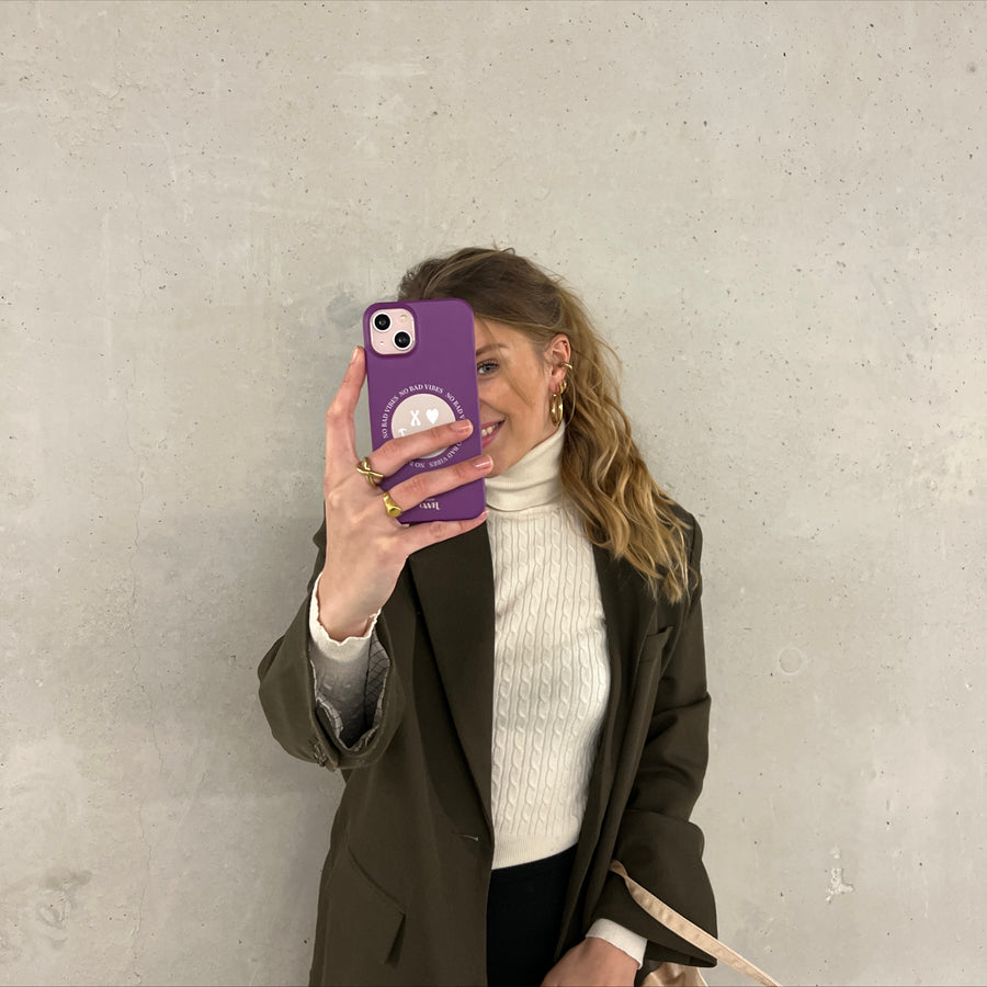 xoxo Wildhearts - No Bad Vibes Purple - iPhone 14 Pro Max