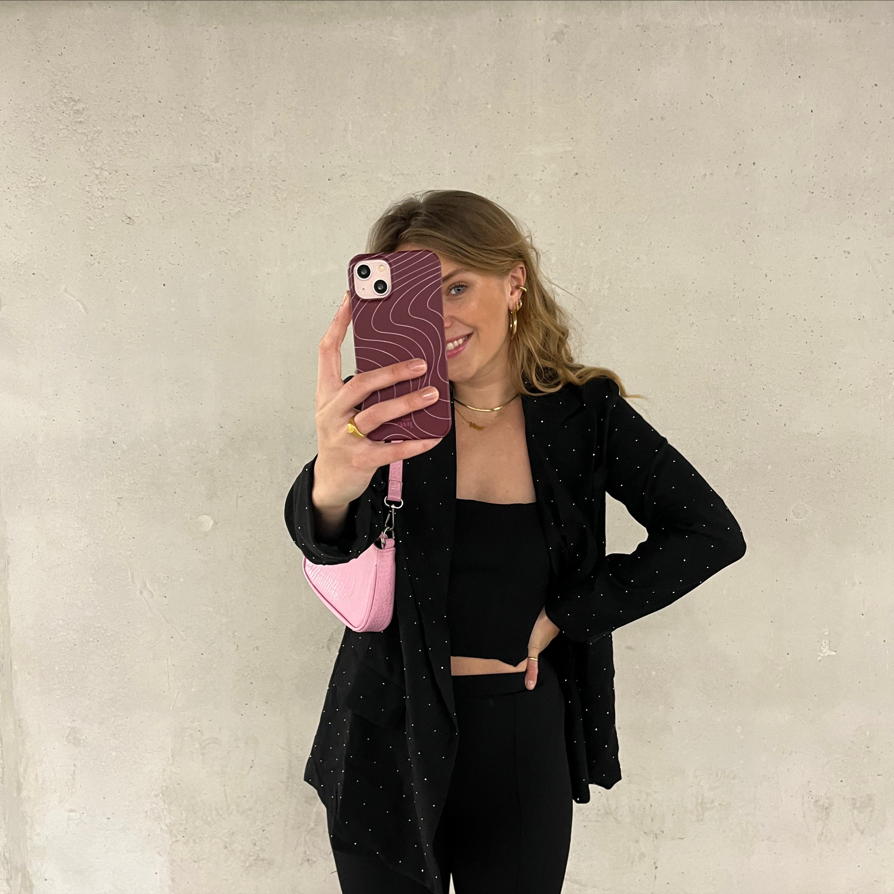 xoxo Wildhearts - Catching Flights Burgundy - iPhone 14 Pro Max