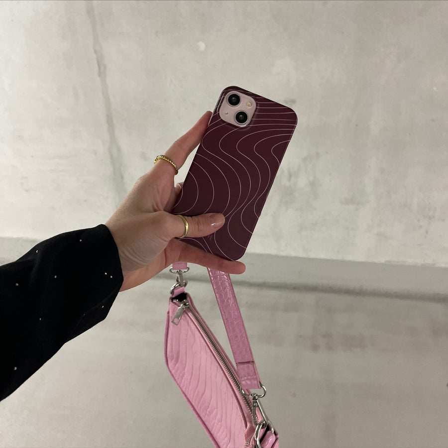 xoxo Wildhearts - Catching Flights Burgundy - iPhone 14 Pro Max
