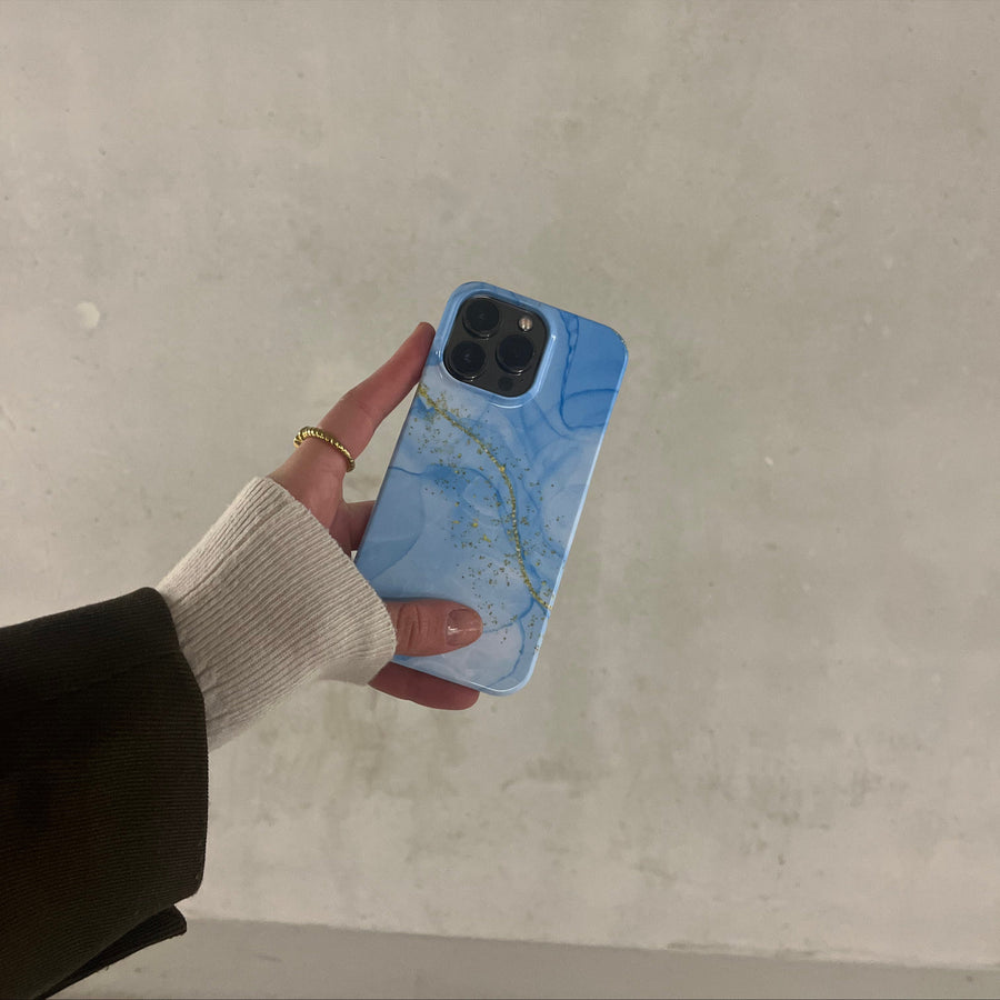 Bleu en marbre - iPhone 14 Pro