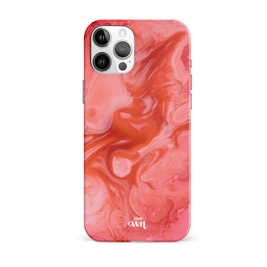 Lèvres rouges en marbre - iPhone 12 Pro