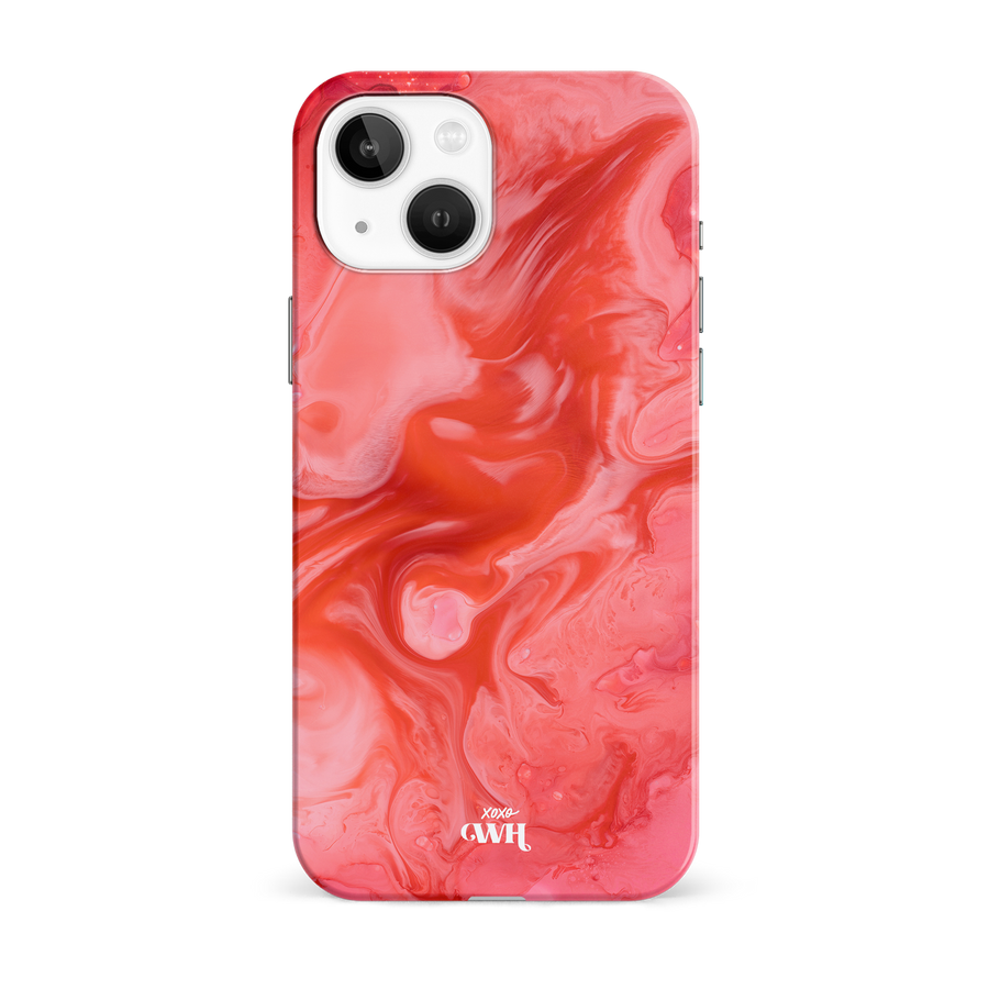 Marble Red Lips - iPhone 13