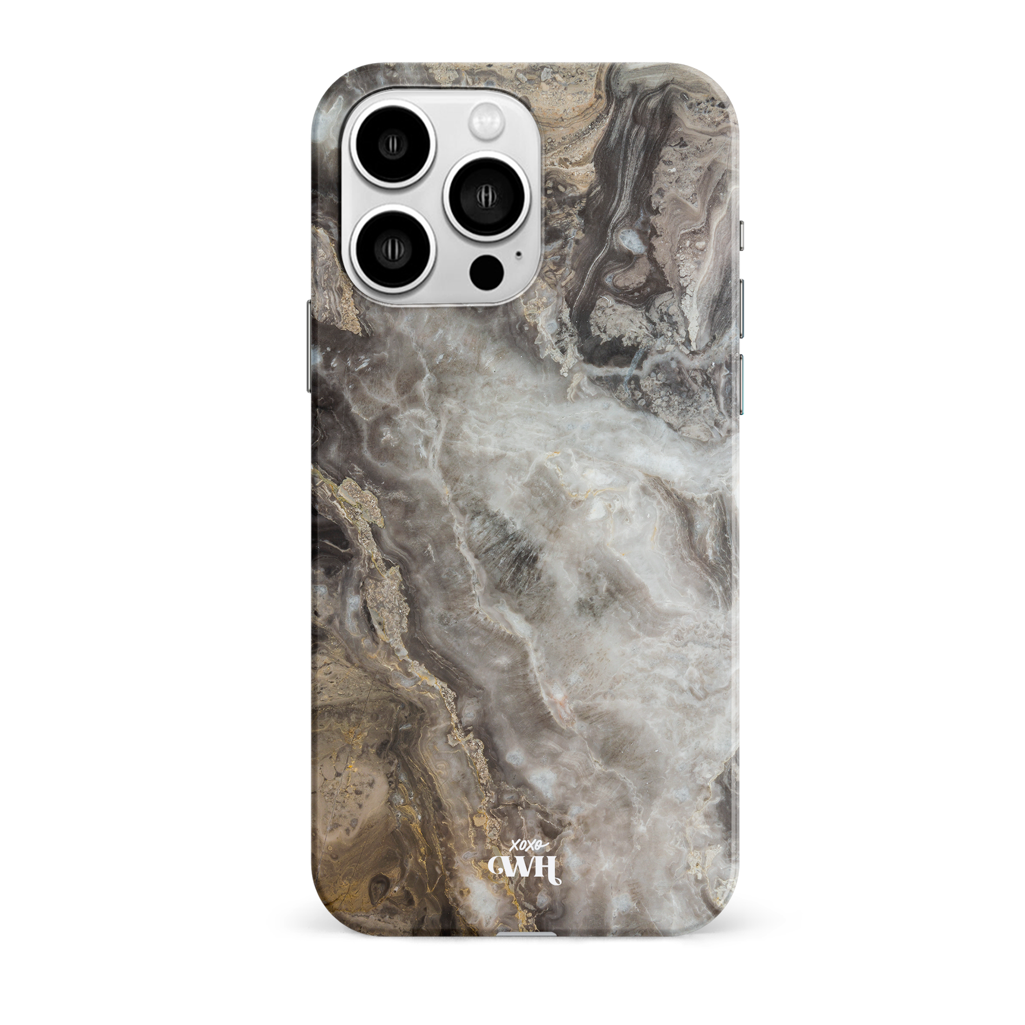 xoxo Wildhearts - Marble Grey River - iPhone 14 Pro Max