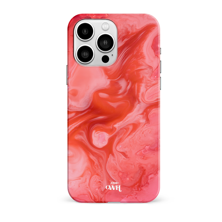 Lèvres rouges en marbre - iPhone 14 Plus