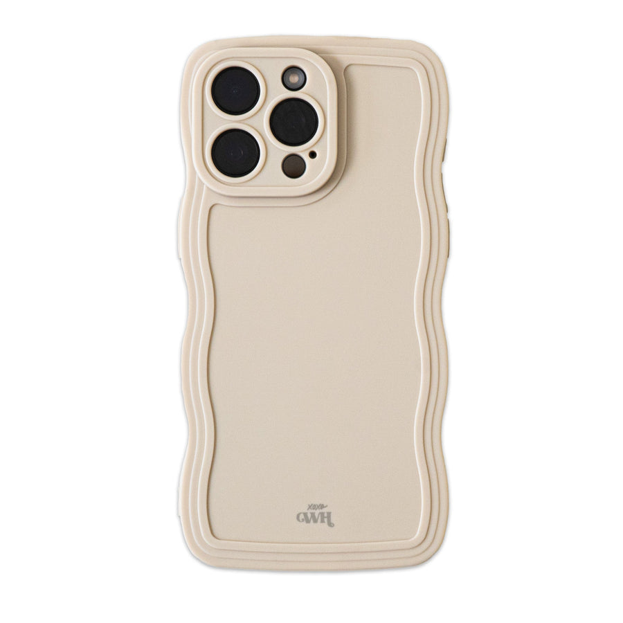 xoxo Wildhearts - Wavy case Beige - iPhone 14 Pro Max