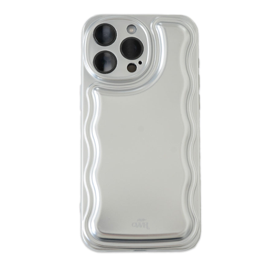 xoxo Wildhearts - Wavy case Silver - iPhone 14 Pro Max