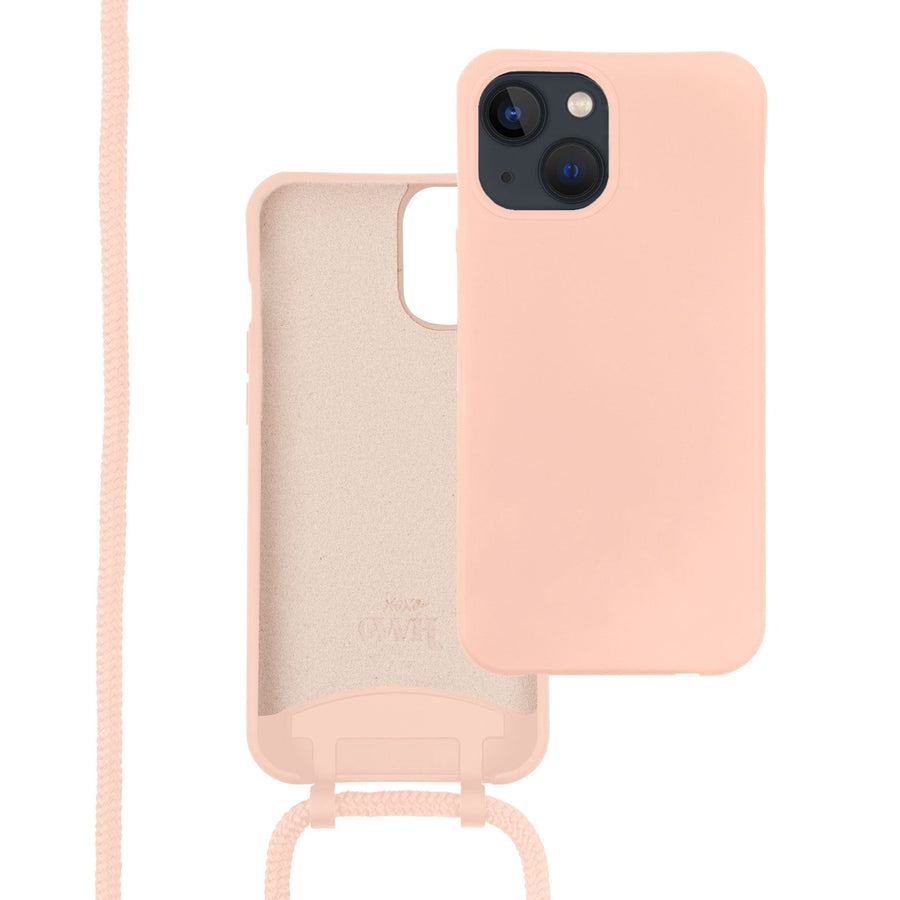 Wildhearts Silicone Lovely Pink Cord Case - iPhone iPhone 13,iPhone 13 mini