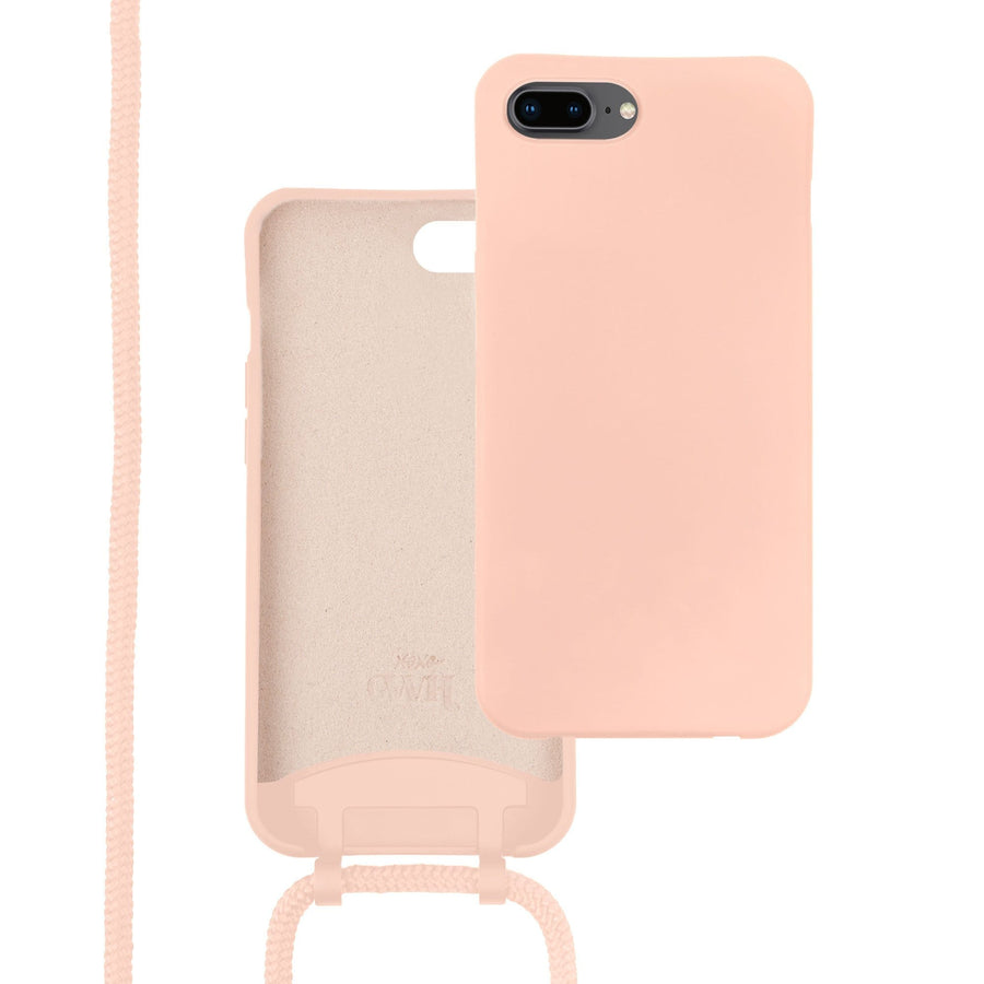 Wildhearts Silicone Lovely Pink Cord Case - iPhone iPhone 7/8 Plus