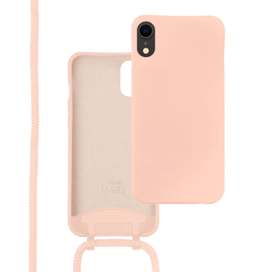 iPhone XR - Wildhearts Silicone Lovely Pink Cord Case iPhone XR