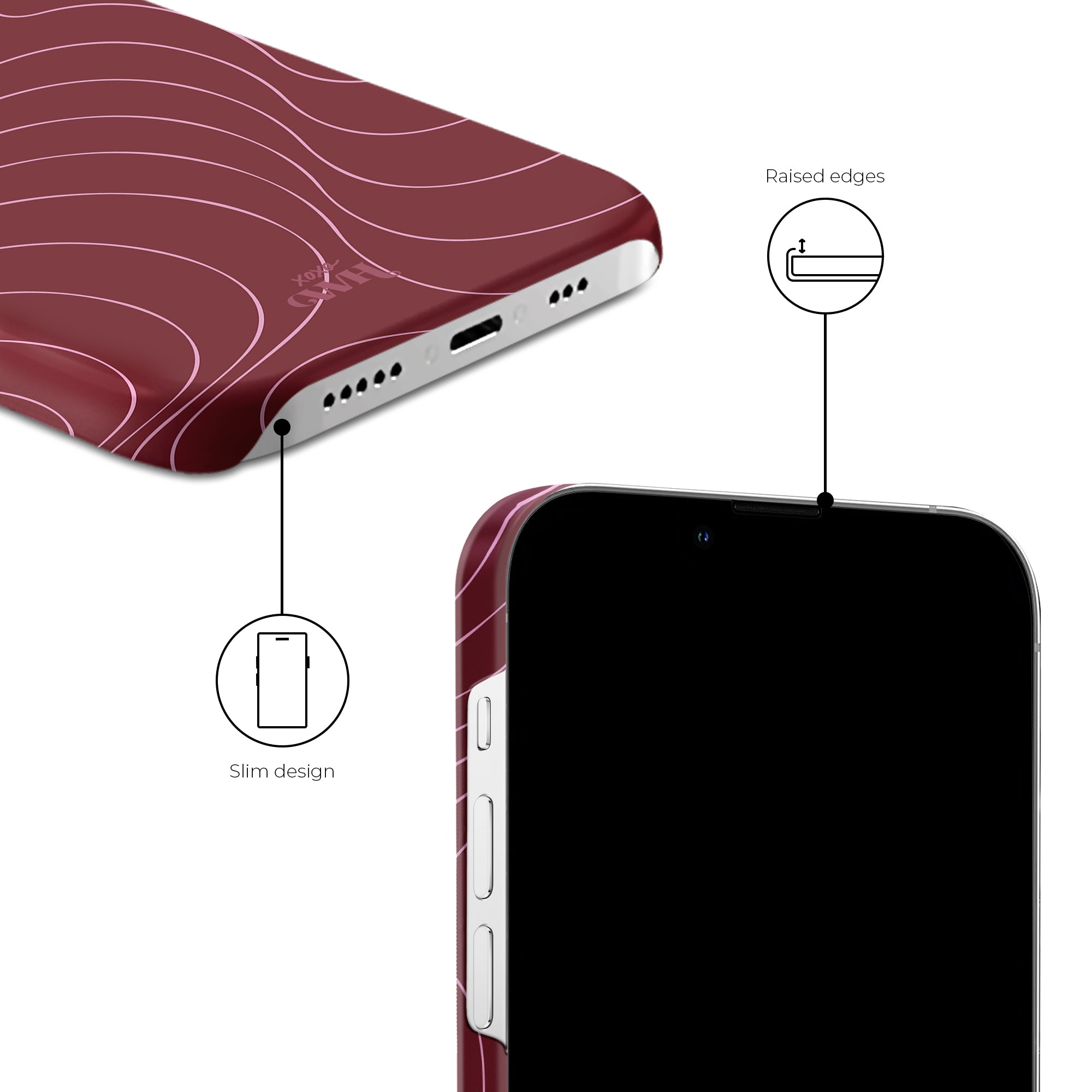 xoxo Wildhearts - Catching Flights Burgundy - iPhone 11 Pro Max