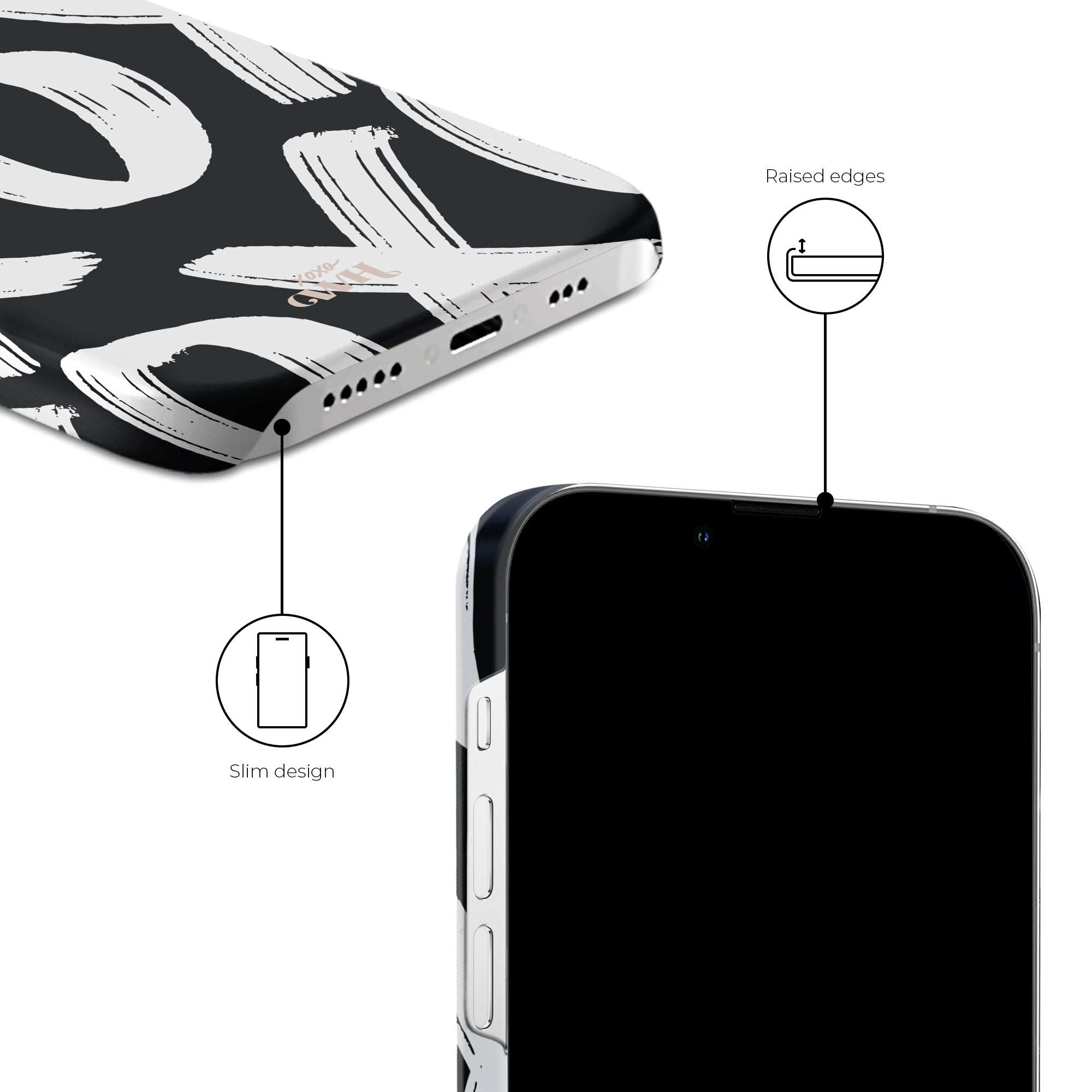 xoxo Wildhearts - Can't Talk Now Black - iPhone 14 Pro