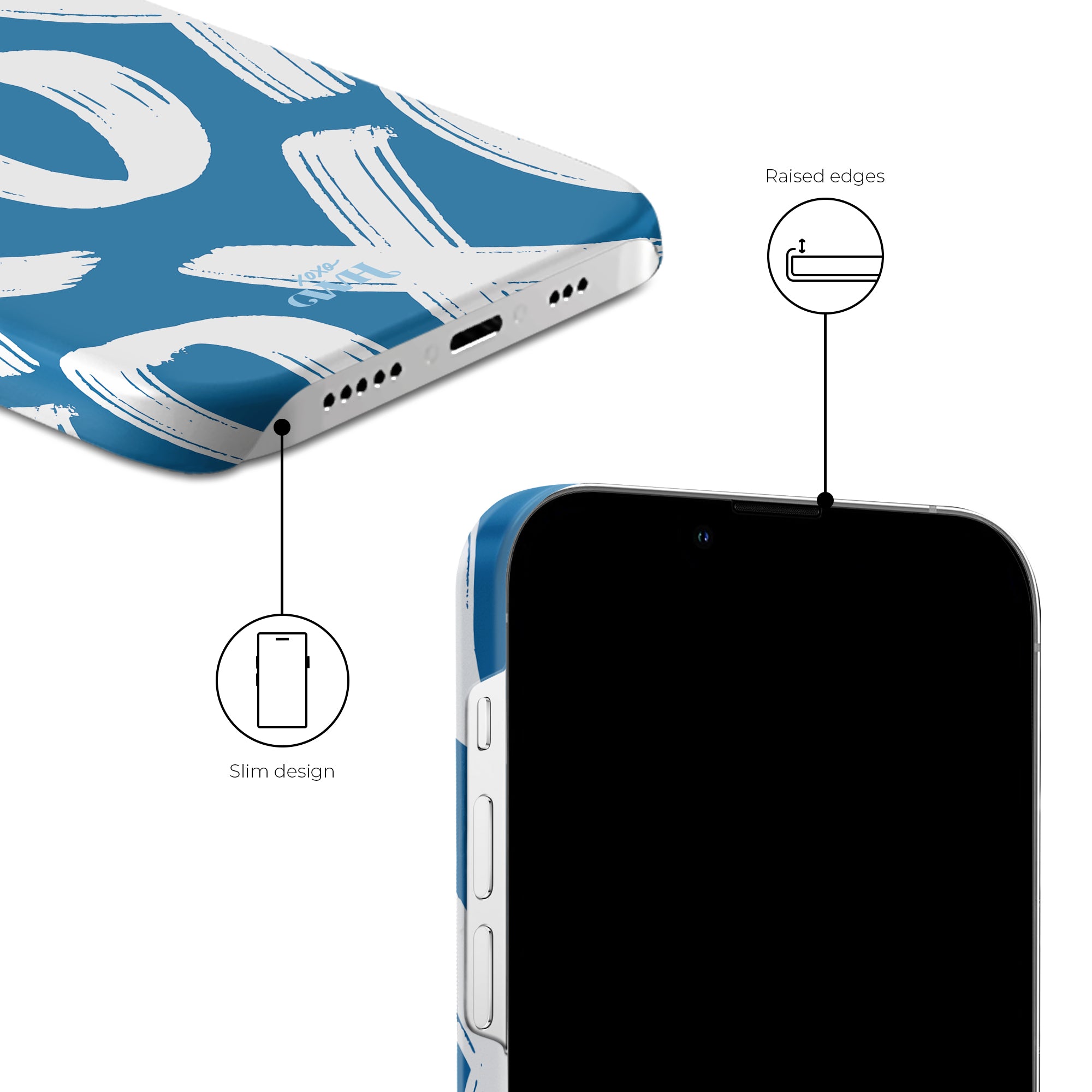 xoxo Wildhearts - Can't Talk Now Blue - iPhone 14 Pro Max