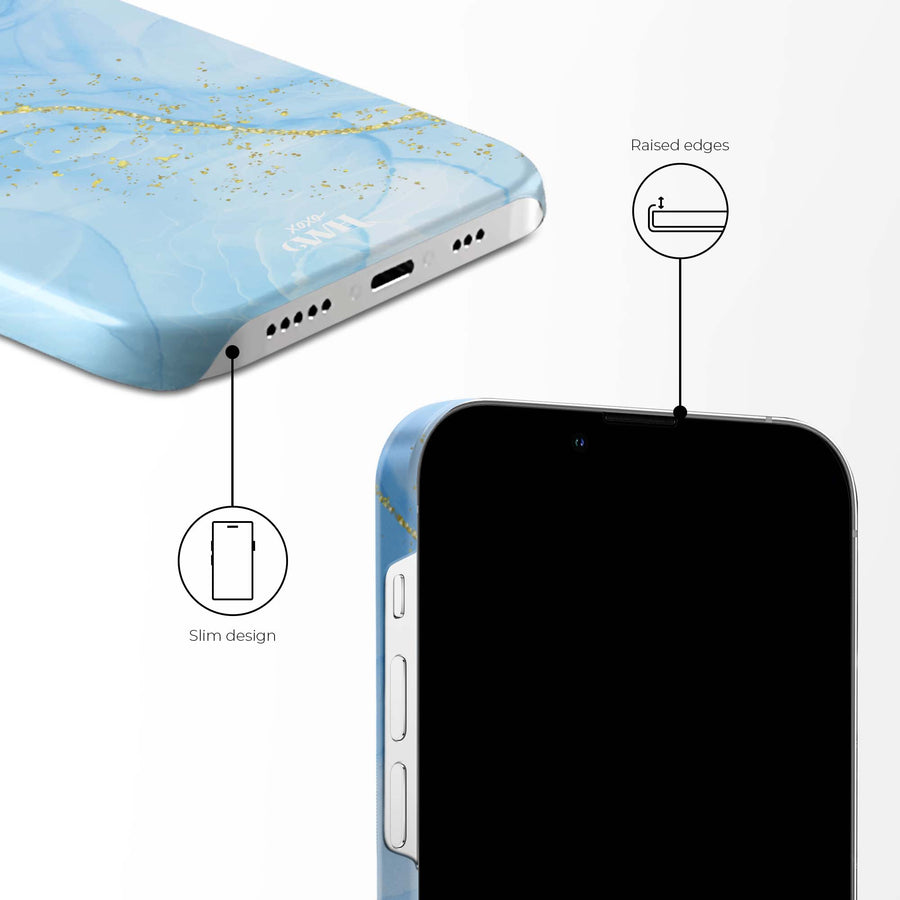 xoxo Wildhearts - Marble Blue - iPhone 13 Pro Max
