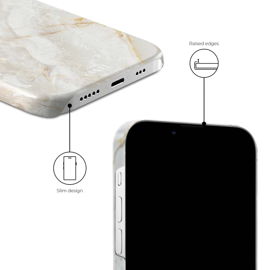 Marmor Off Whites - iPhone 14 Plus