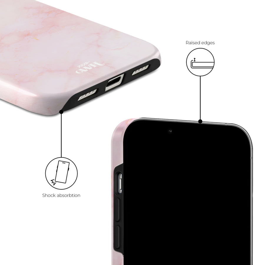 xoxo Wildhearts - Marble Dusty Pink - iPhone 12