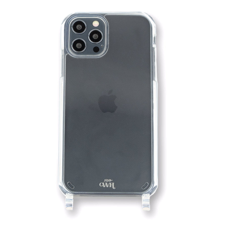 iPhone 12 Pro Max - Case de cordon téléphonique (pas de cordon) Case transparente