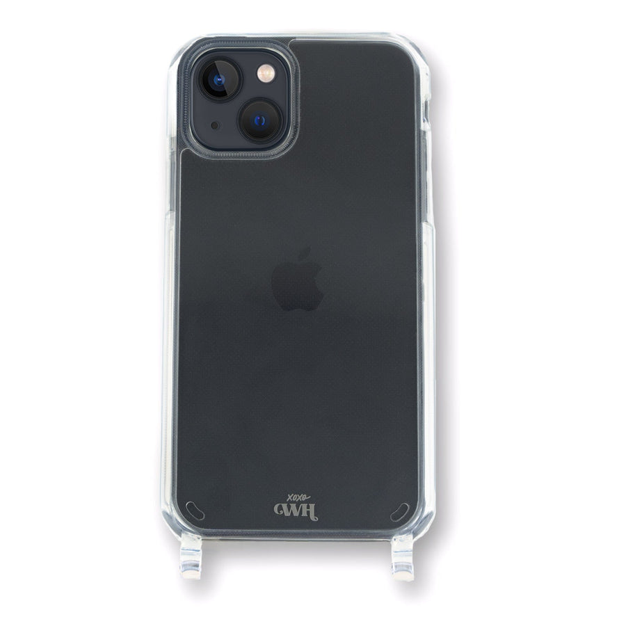iPhone 13 - Case de cordon téléphonique (pas de cordon) Case transparente