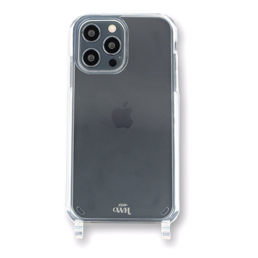 iPhone 13 Pro Max - Case de cordon téléphonique (pas de cordon) Case transparente
