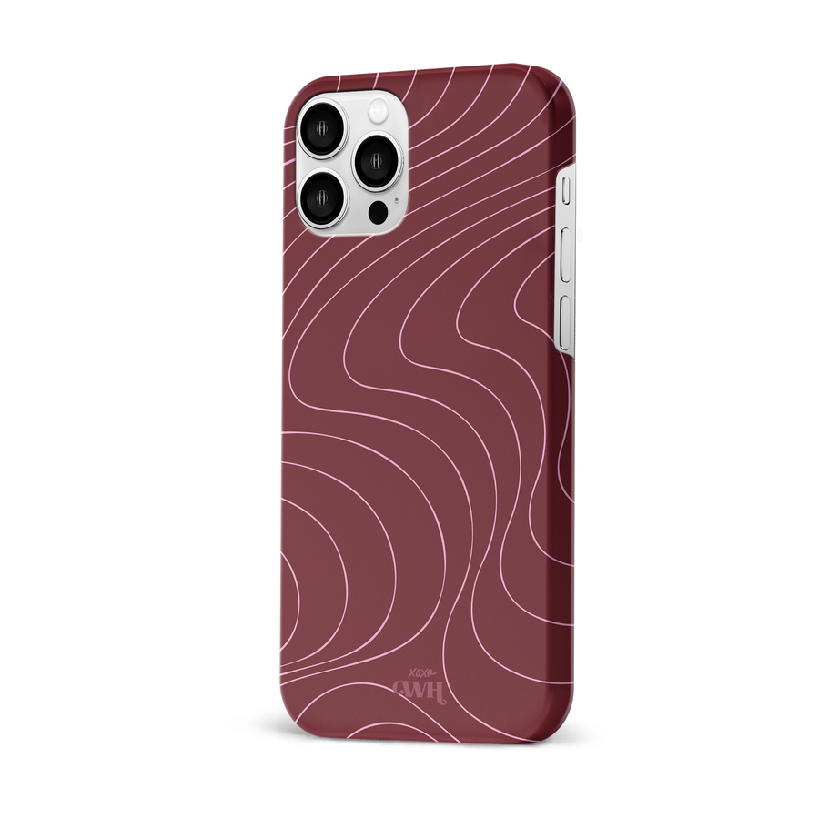 xoxo Wildhearts - Catching Flights Burgundy - iPhone 12 Pro Max