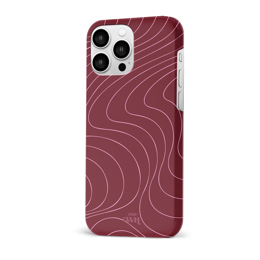 xoxo Wildhearts - Catching Flights Burgundy - iPhone 13 Pro Max