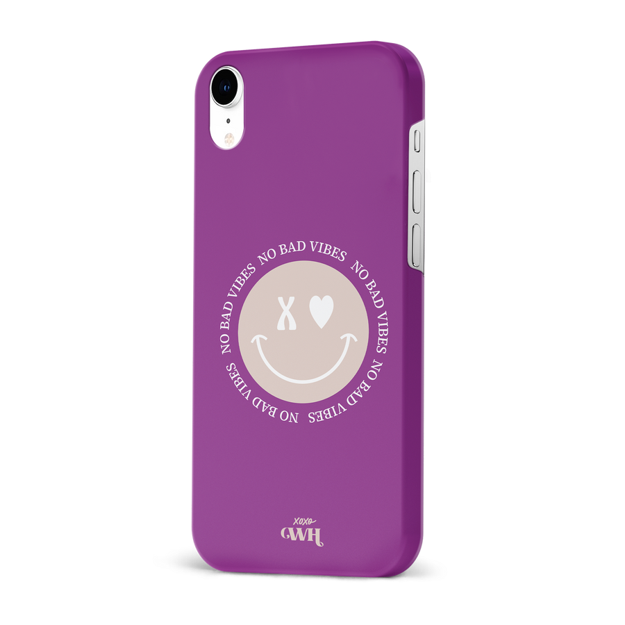 xoxo Wildhearts - No Bad Vibes Purple - iPhone XR