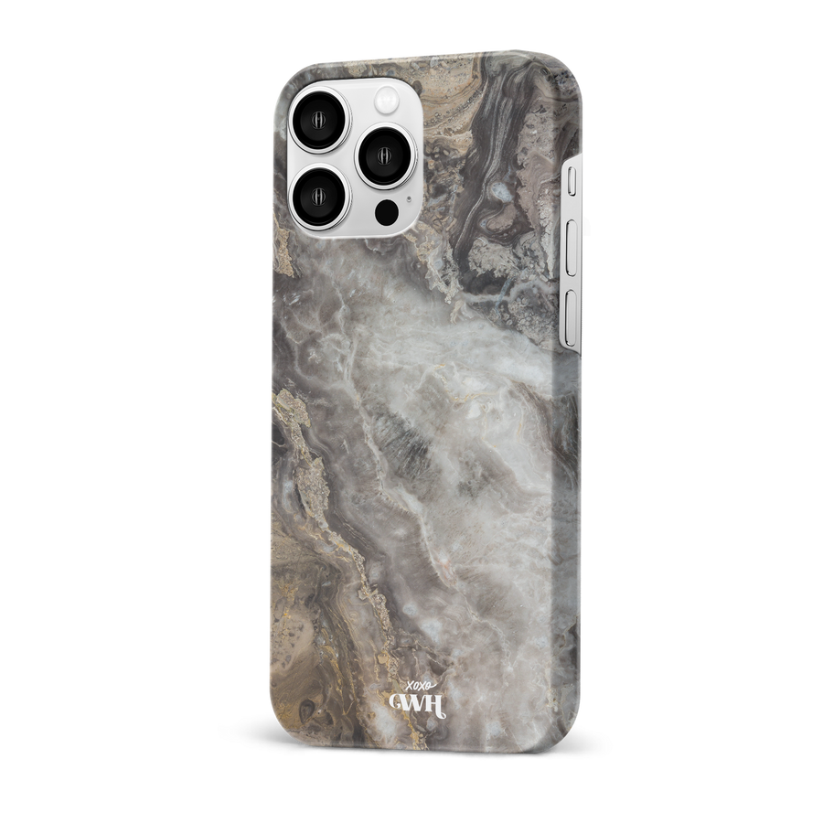 xoxo Wildhearts - Marble Grey River - iPhone 14 Pro Max