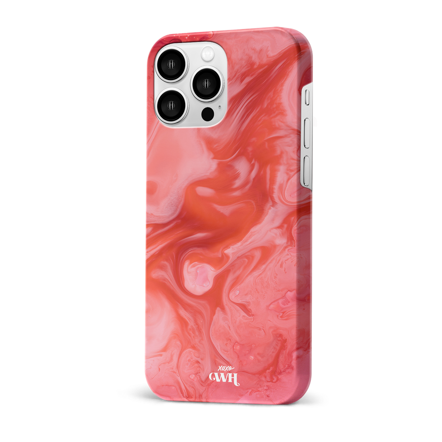 xoxo Wildhearts - Marble Red Lips - iPhone 14 Pro