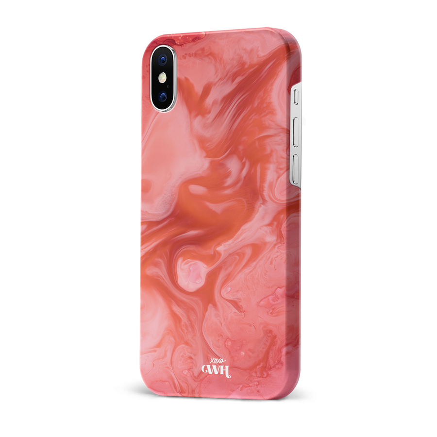 xoxo Wildhearts - Marble Red Lips - iPhone X/XS