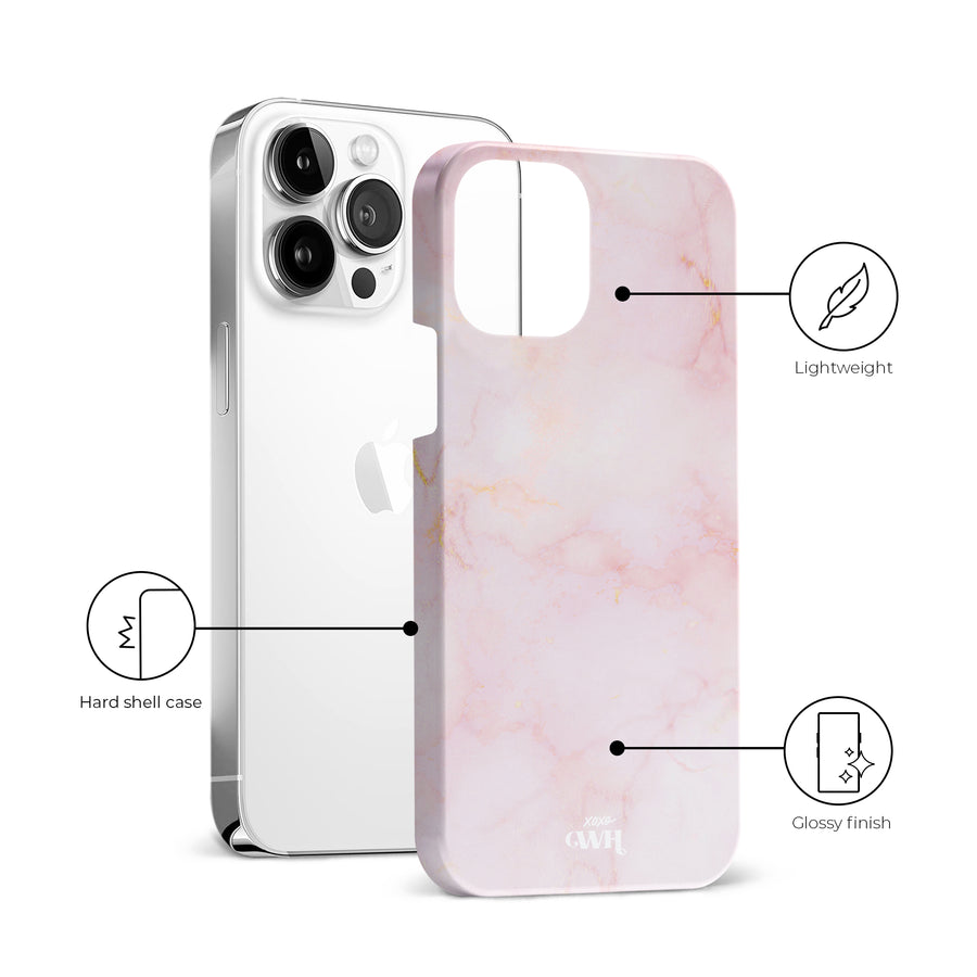 xoxo Wildhearts - Marble Dusty Pink - iPhone 13 Pro Max