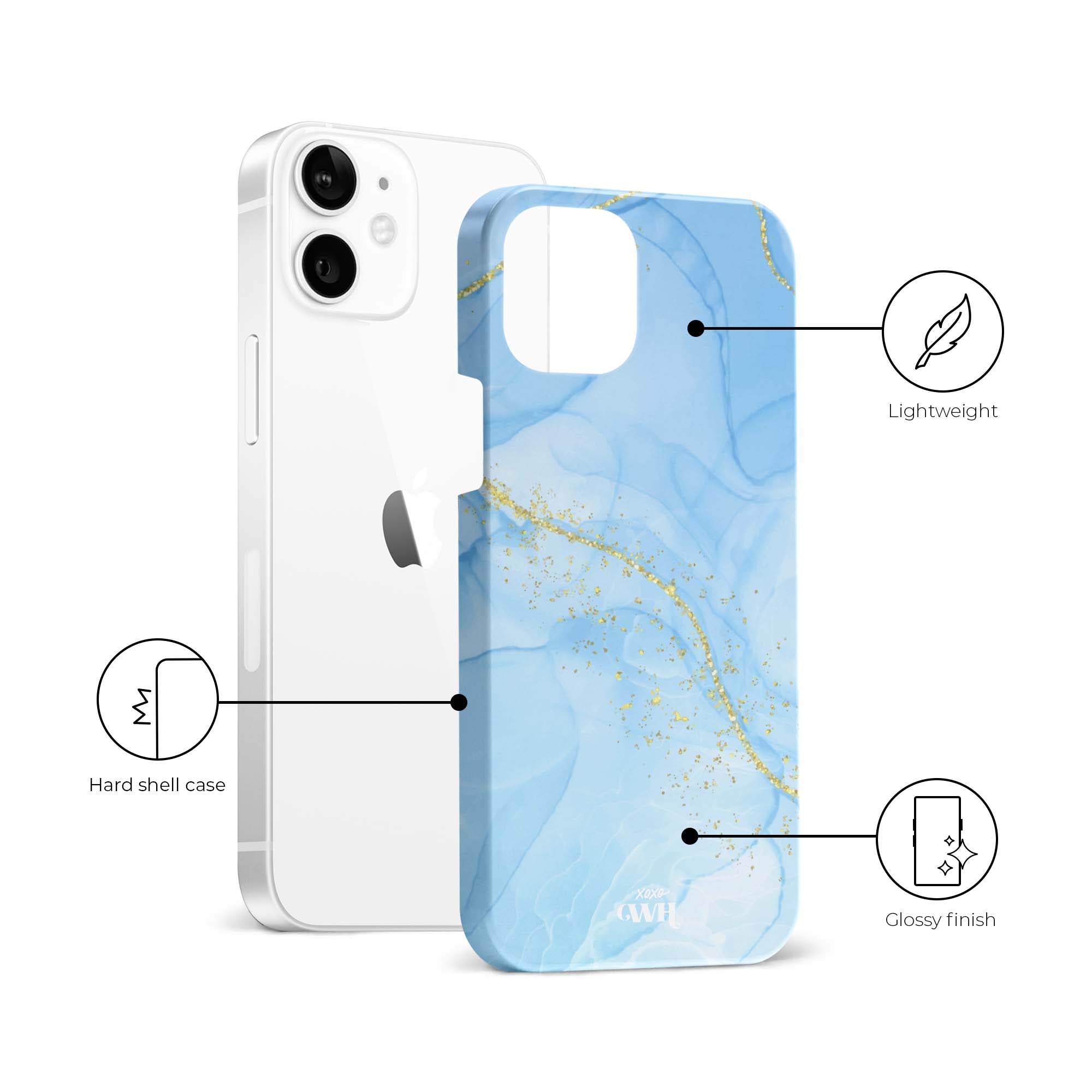 xoxo Wildhearts - Marble Blue - iPhone 11