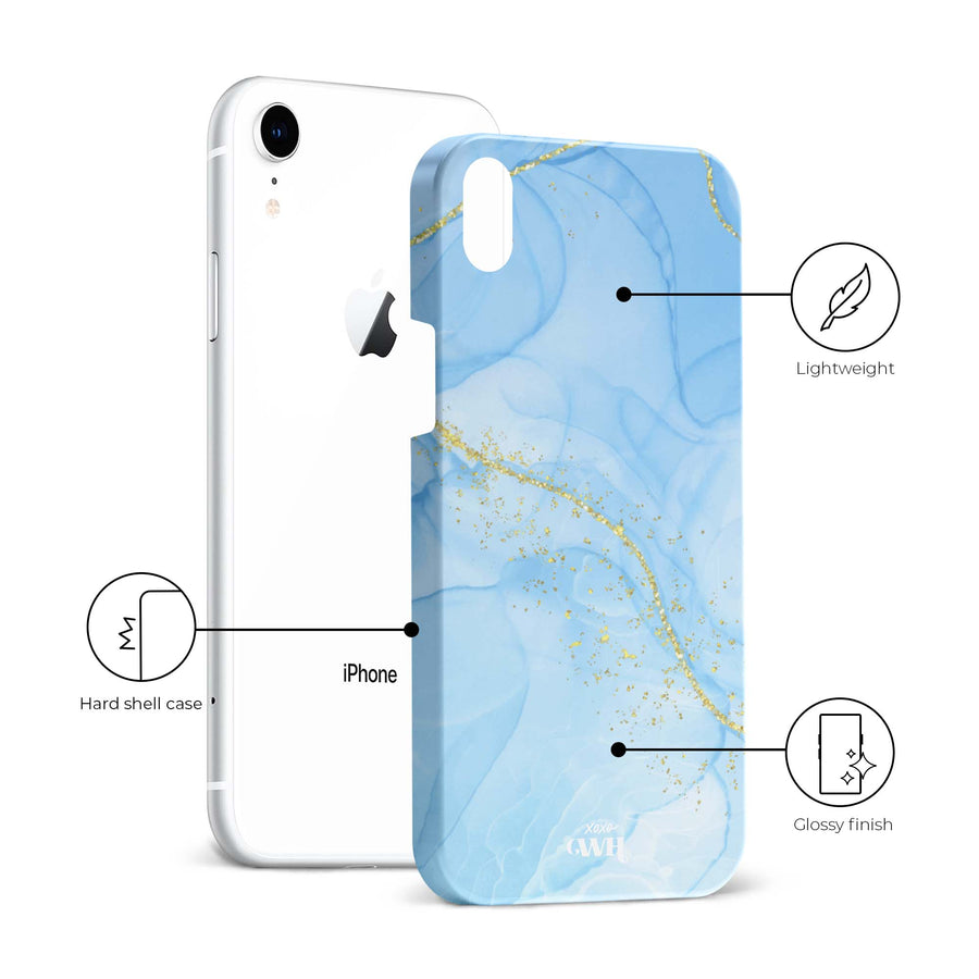 xoxo Wildhearts - Marble Blue - iPhone XR