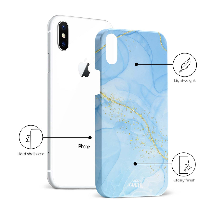 xoxo Wildhearts - Marble Blue - iPhone X/XS