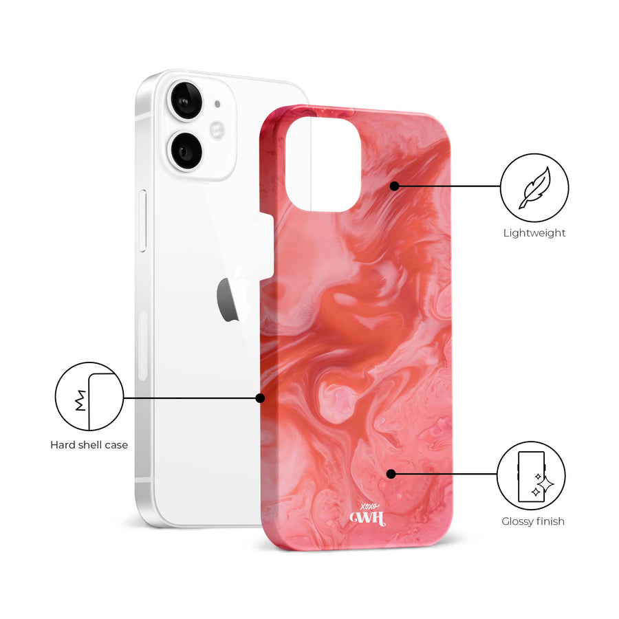 xoxo Wildhearts - Marble Red Lips - iPhone 11