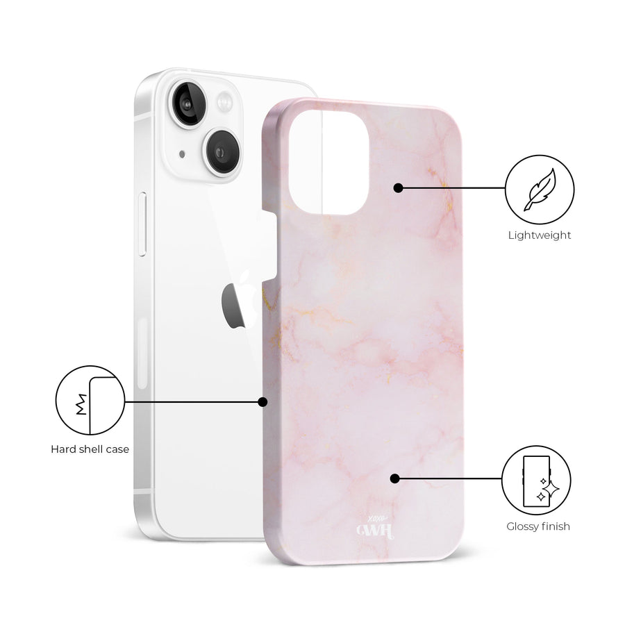 xoxo Wildhearts - Marble Dusty Pink - iPhone 14 Plus