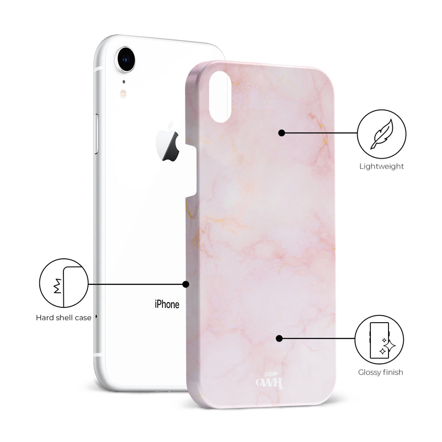 Marble Dusty Pink - iPhone XR