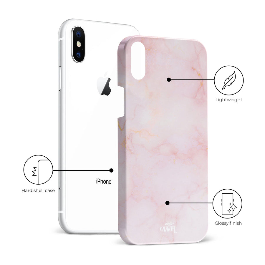 xoxo Wildhearts - Marble Dusty Pink - iPhone X/XS