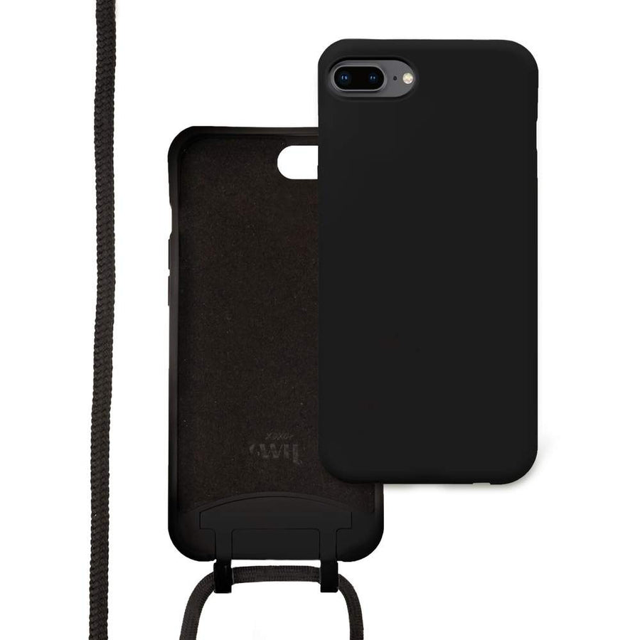 iPhone 7/8 Plus - Wildhearts Silicone Forever Black Cord Case iPhone 7/8 Plus