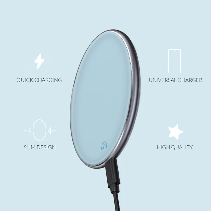xoxo Wildhearts - Personalized Wireless Charger - Blue