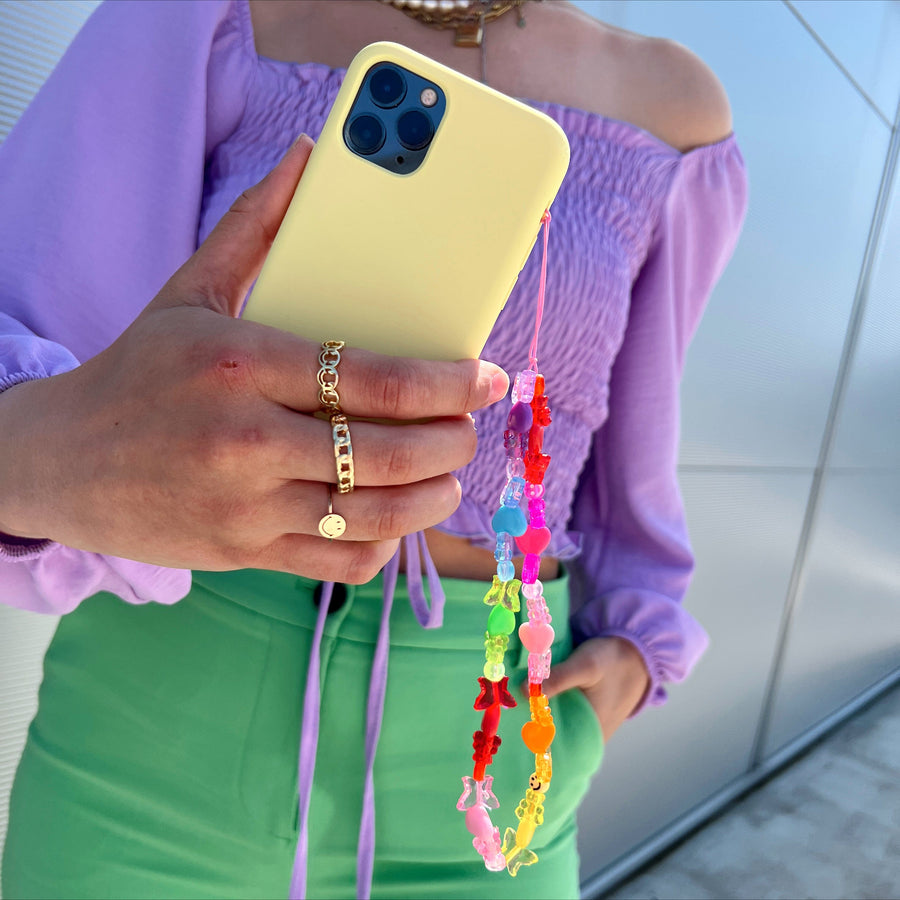 iPhone X / XS - Couleur Colaire jaune - Étui iPhone WildHearts