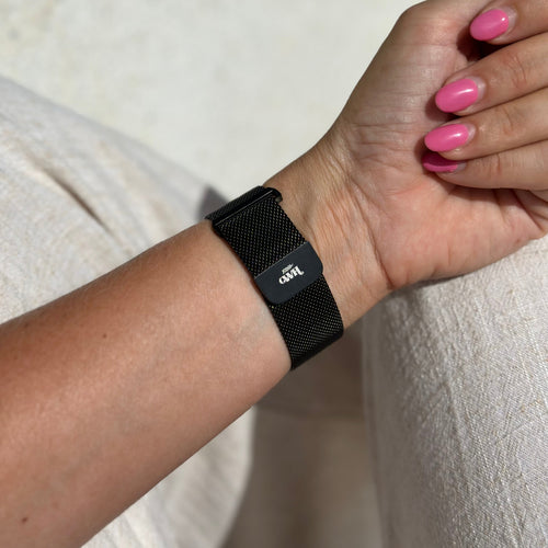 xoxo Wildhearts - Amazfit GTR 2 - 2e - 2 Sport - 2 Classic milanees bandje (zwart)