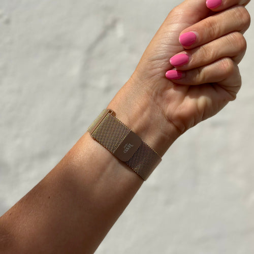 xoxo Wildhearts - Amazfit GTR 3 / GTR 3 Pro Milanees bandje (rosé goud)