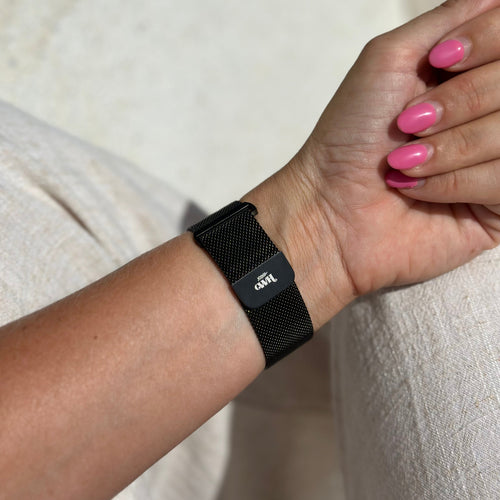 xoxo Wildhearts - Amazfit GTR 3 / GTR 3 Pro milanees bandje (zwart)