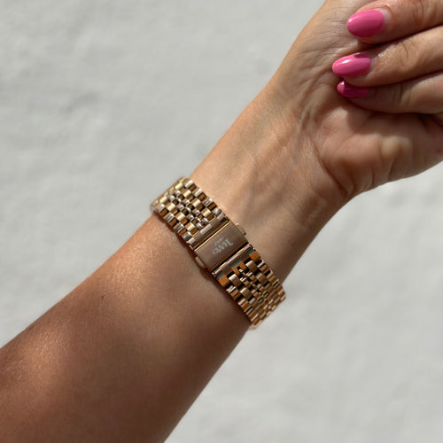 xoxo Wildhearts - Amazfit GTR 4 stalen bandje (rosé goud)
