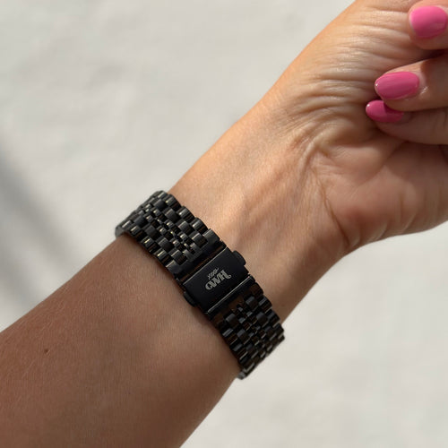 xoxo Wildhearts - Amazfit GTS 2 - 2e - 2 Mini stalen bandje (zwart)