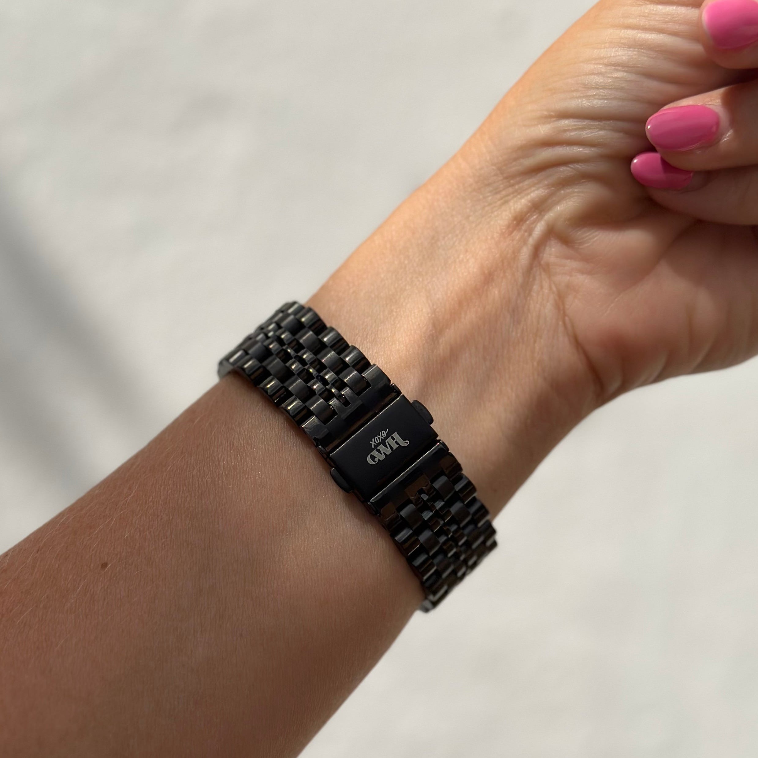 xoxo Wildhearts - Amazfit GTS 3 stalen bandje (zwart)