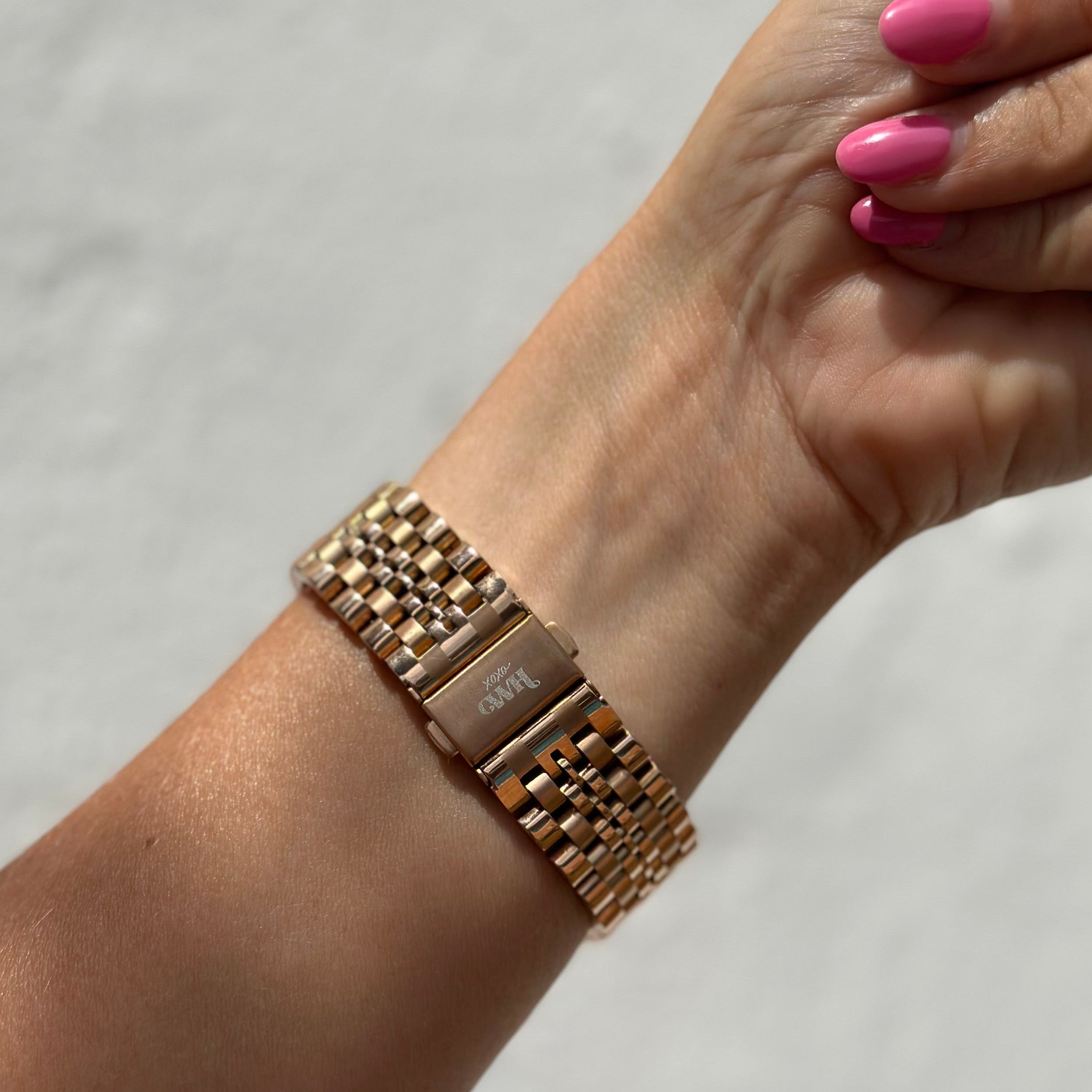 xoxo Wildhearts - Amazfit GTS 4 (Mini) stalen bandje (rosé goud)
