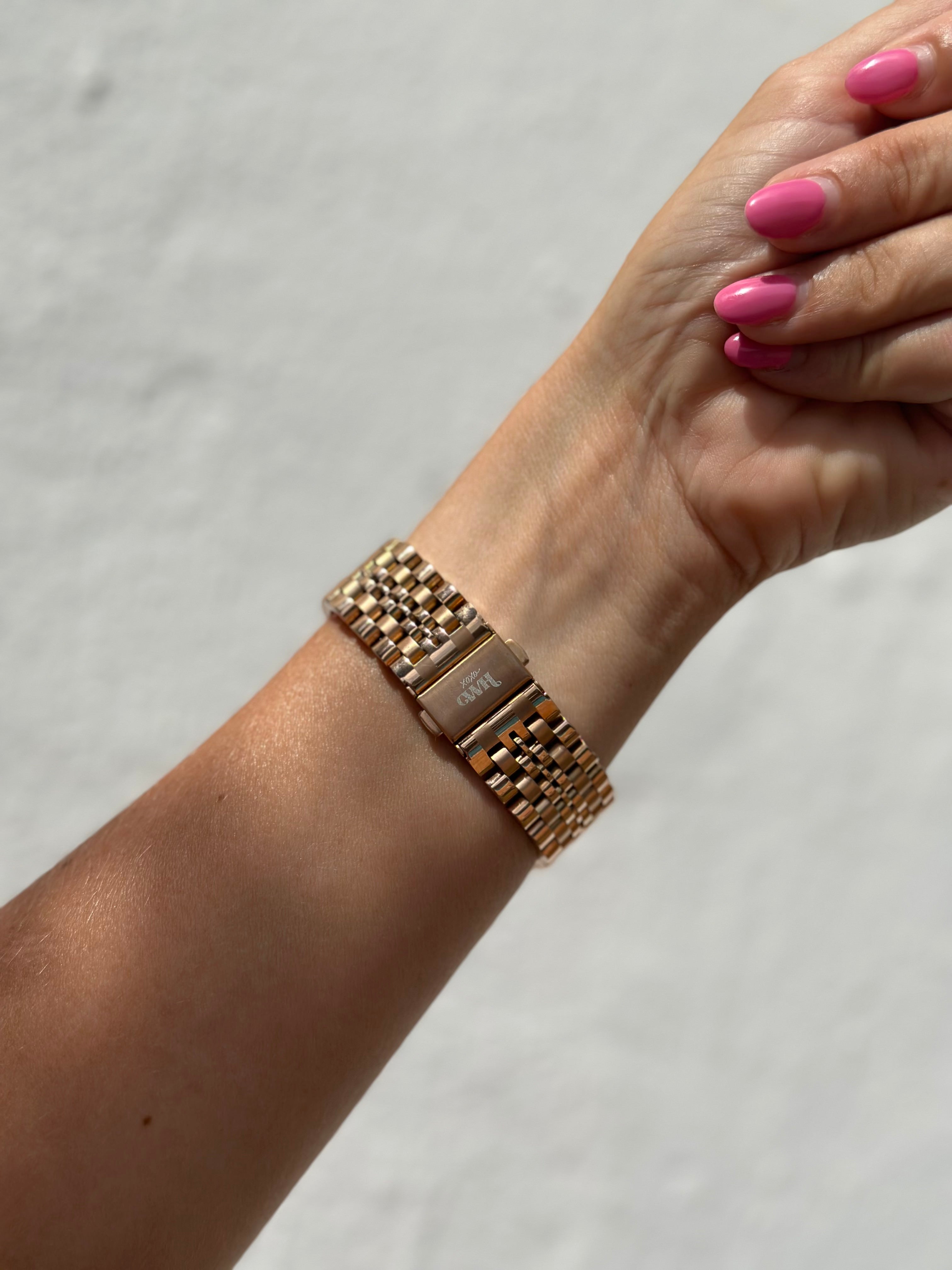 xoxo Wildhearts - Amazfit GTS 4 (Mini) stalen bandje (rosé goud)