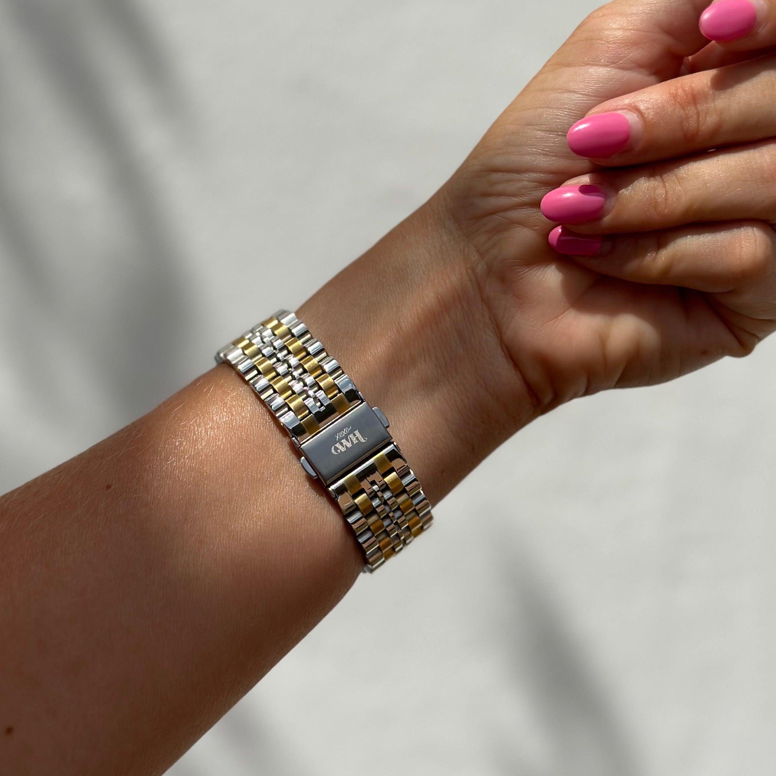 xoxo Wildhearts - Amazfit GTS 4 (Mini) stalen bandje (zilver/goud)