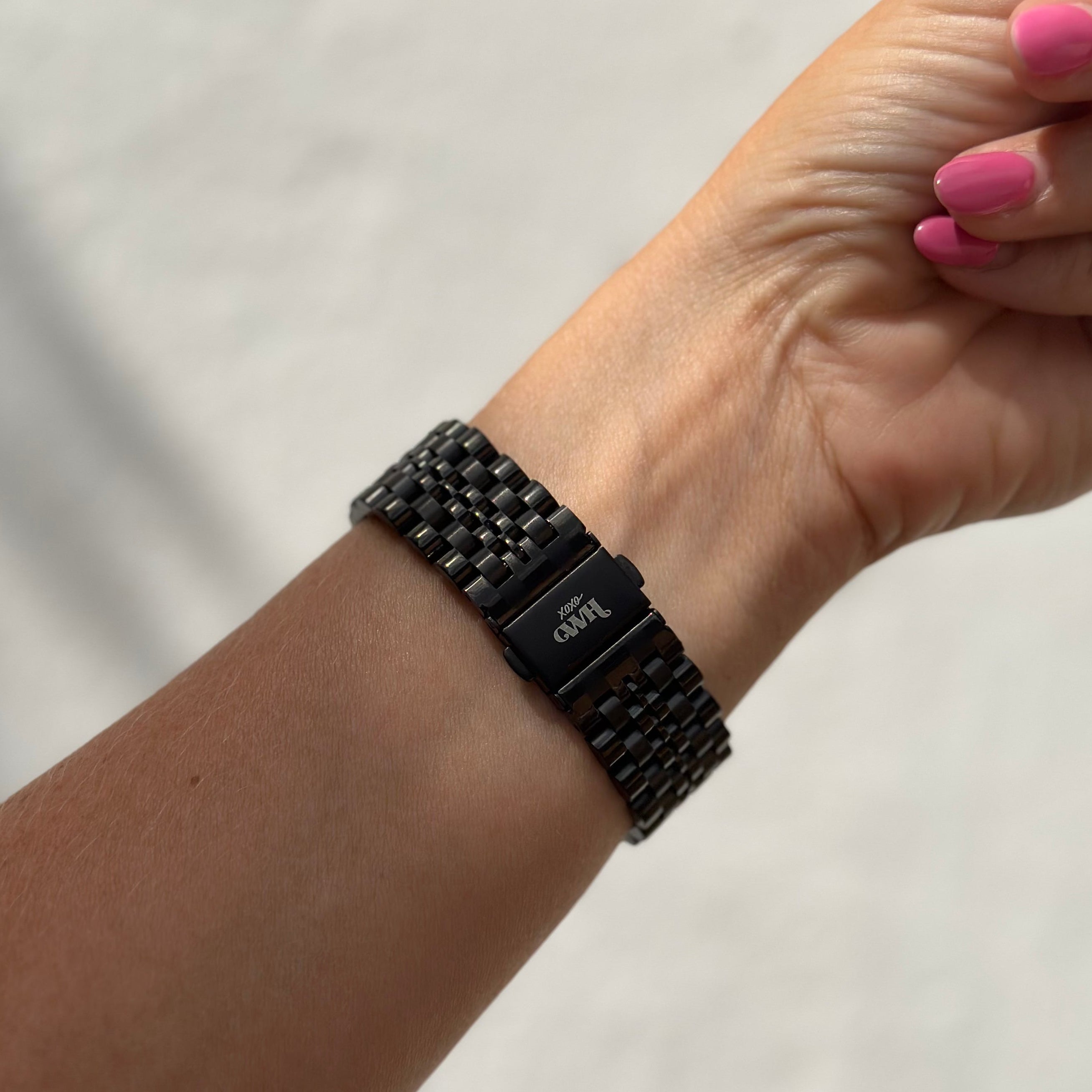 xoxo Wildhearts - Amazfit GTS 4 (Mini) stalen bandje (zwart)